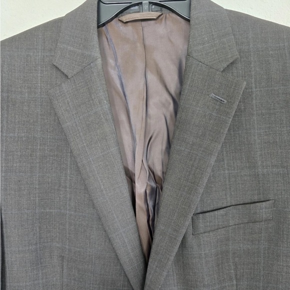 Lauren Ralph Lauren Sports Coat Men 44R Gray 100% Wool 2button Pinstripe Career - Picture 9 of 12